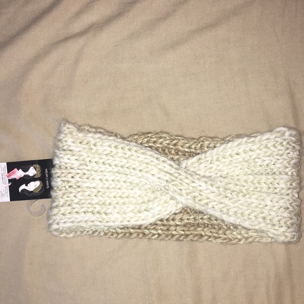New Golden color winter headband